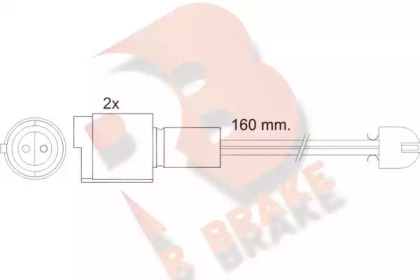 Контакт R BRAKE 610090RB